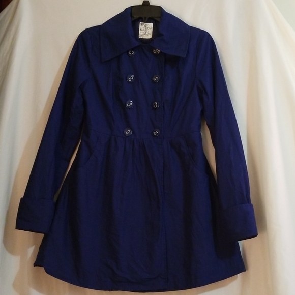 Tulle Jackets & Blazers - Tulle Vintage Inspired Dark Blue Peacoat Jacket S
